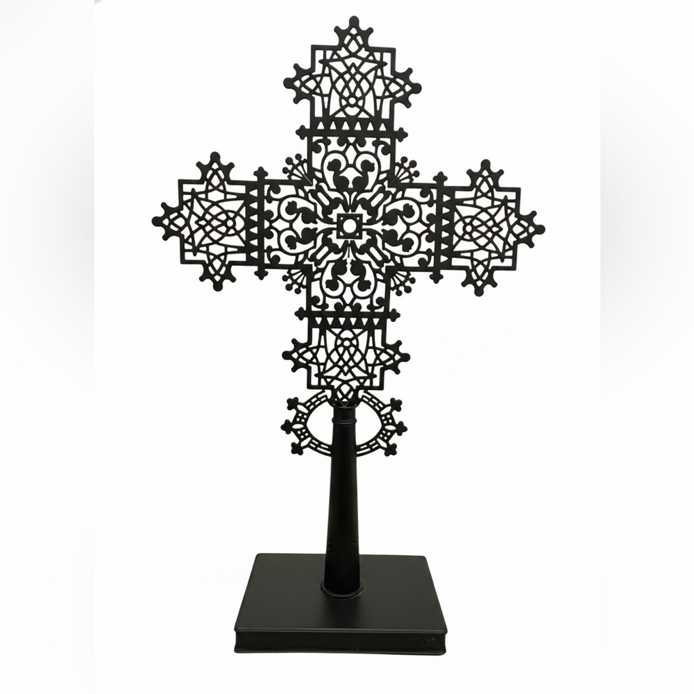 Ethiopian Orthodox processional Metal cross